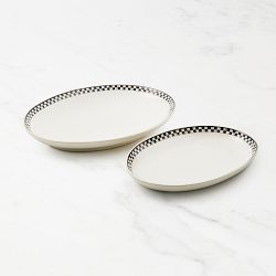 MacKenzie-Childs Everyday Stoneware Oval Platters, Set of 2