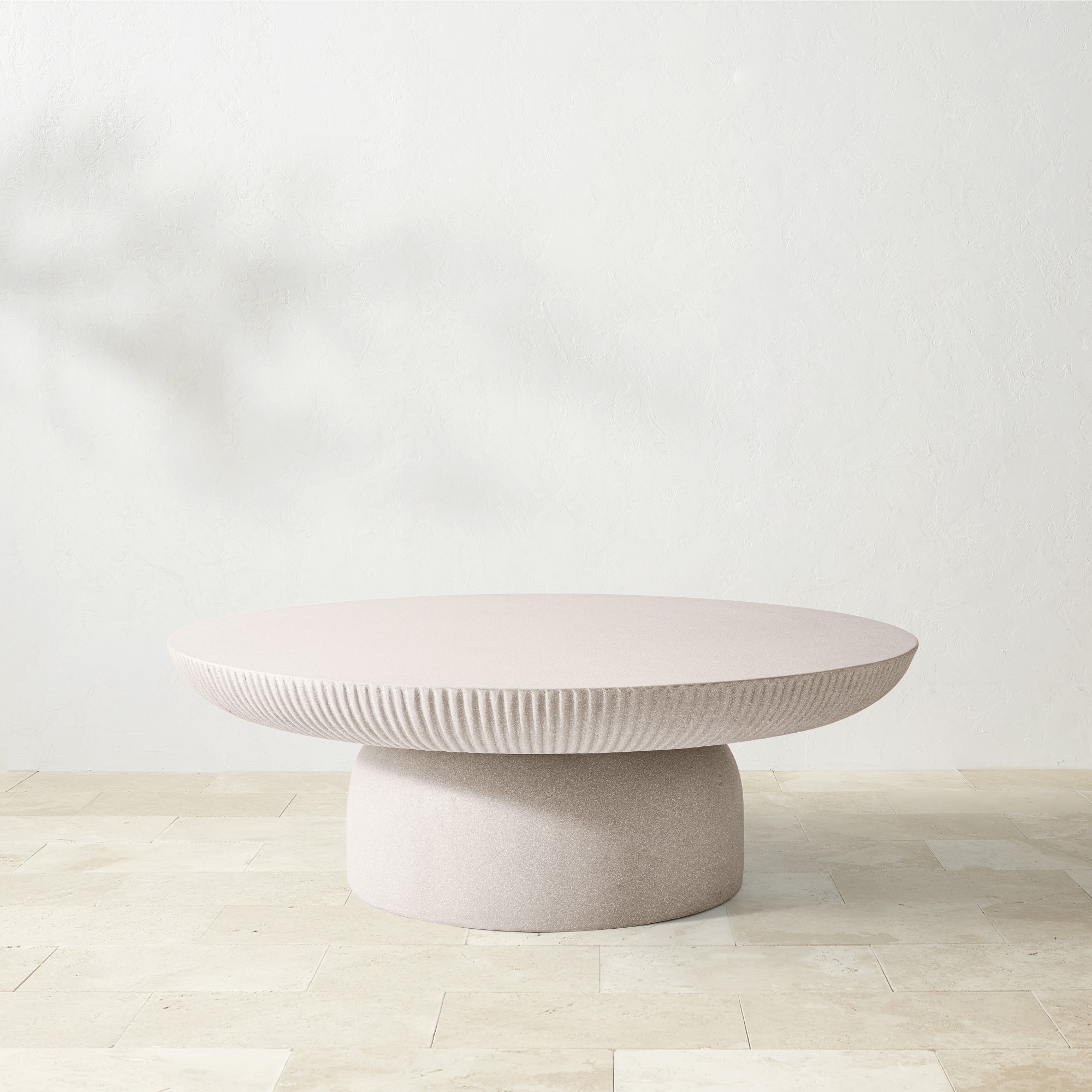 Livia Outdoor Fiberstone Nesting Coffee Tables (36″-72″) Sansujyuku sansujyuku.com
