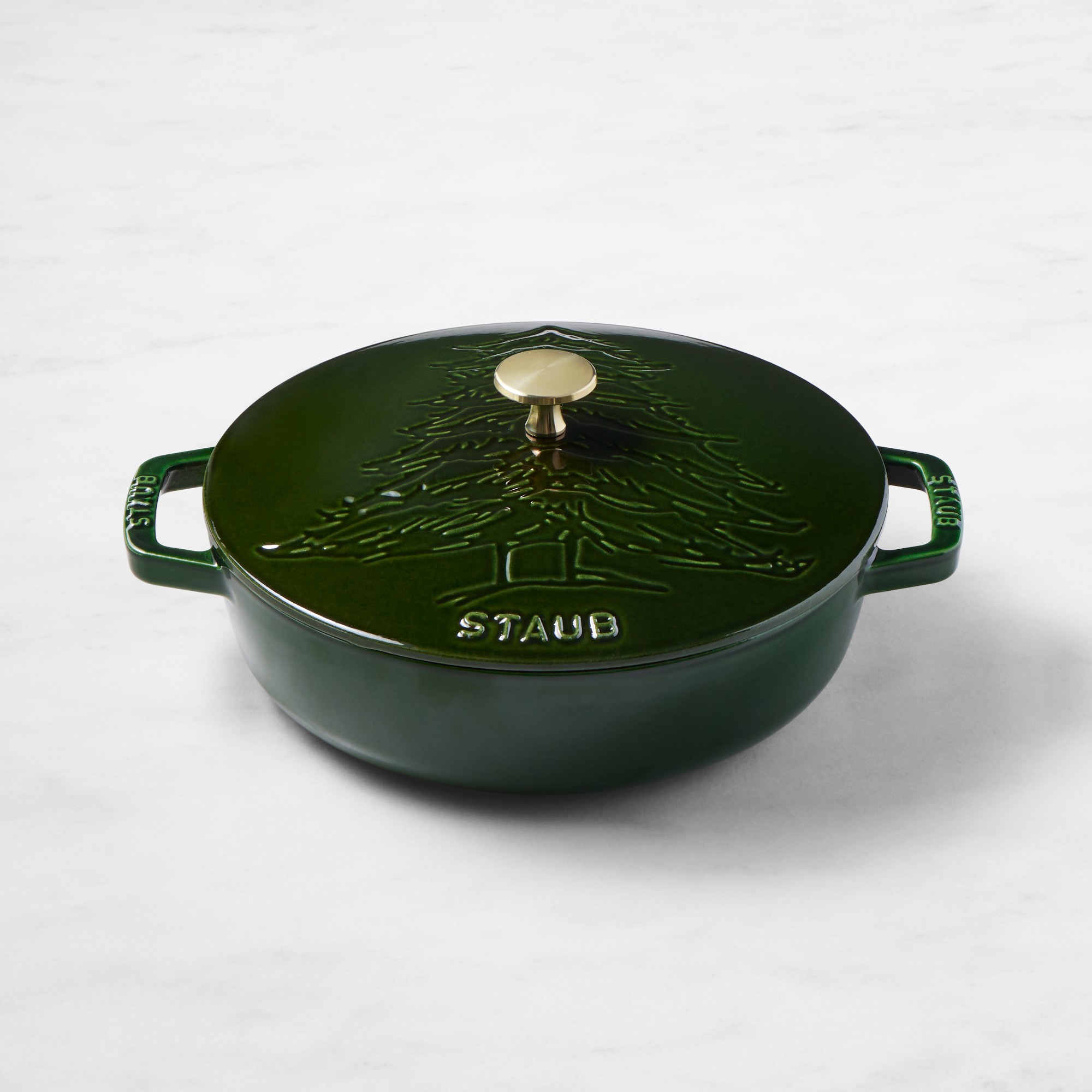 Staub Enameled Cast Iron Pine Tree Braiser, 2.5-Qt. Sansujyuku sansujyuku.com