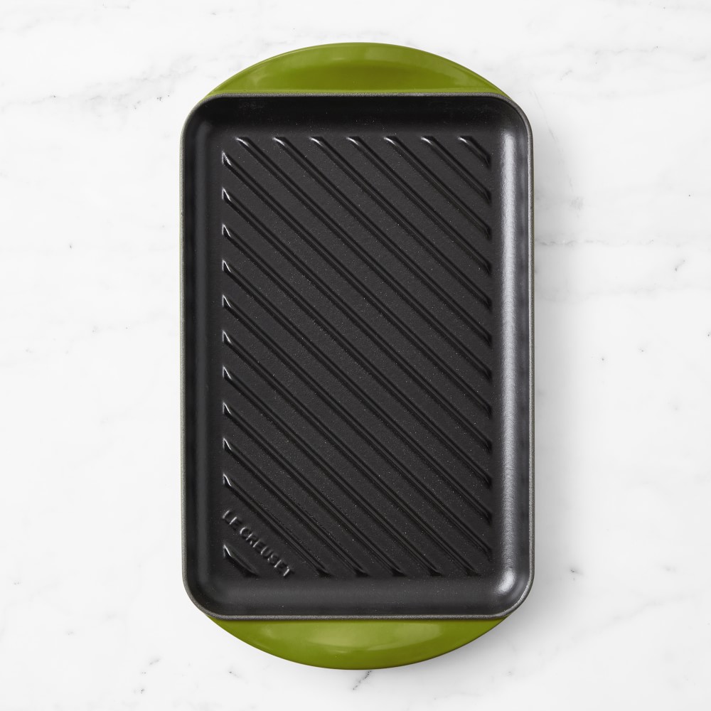 Le Creuset Enameled Cast Iron Skinny Grill - Olive