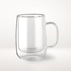 Double Wall Glass Coffee Mug, Set of 4, Small
