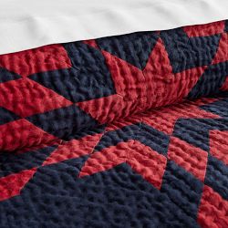 Josh Young x Williams Sonoma Home Vintage Quilt, Red/Navy
