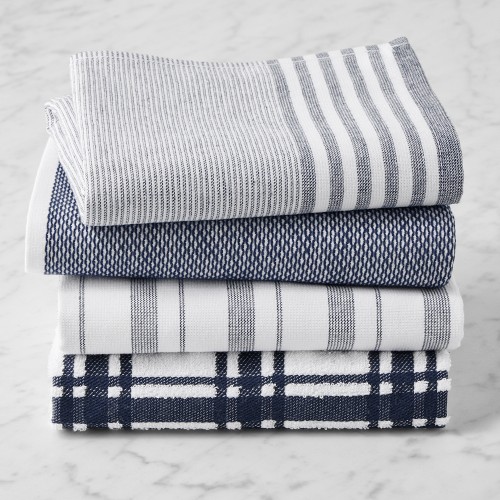 Williams Sonoma Multi-Pack Absorbent Towels, Set of 4, Navy Blue