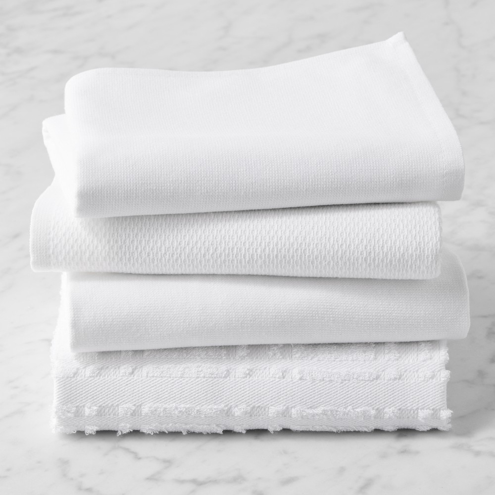 Williams Sonoma Super-Absorbent Towels - Set of 8, White
