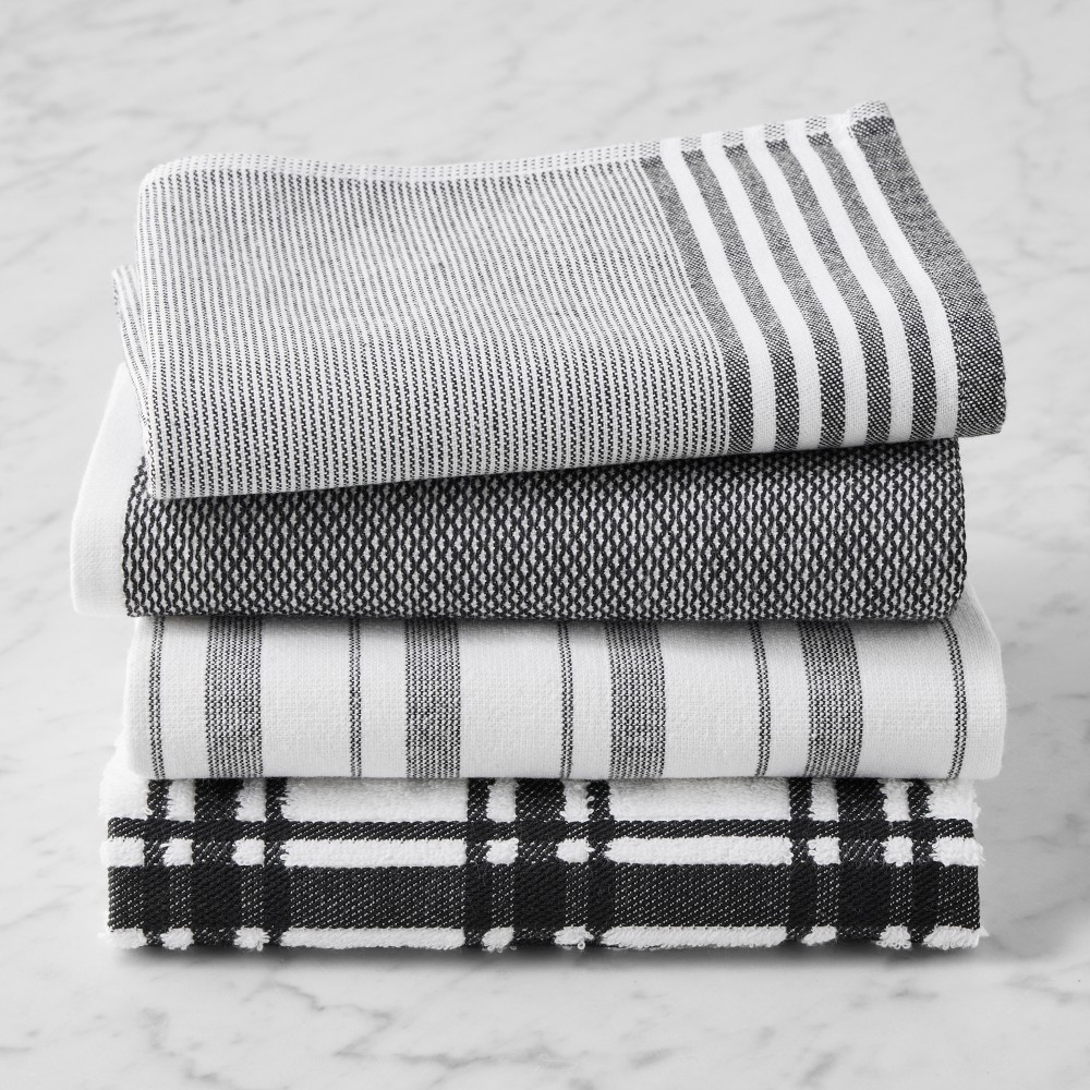 Williams Sonoma Super-Absorbent Towels - Set of 4, Jet Black
