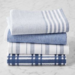 Williams Sonoma Multi-Pack Absorbent Towels, Set of 4, Bright Blue
