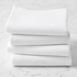 All Purpose Pantry Towels, Set of 4, White