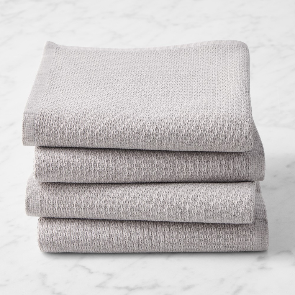 Williams Sonoma All Purpose Towels - Set of 4, Drizzle Grey