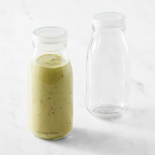 Williams Sonoma Glass Carafes, Large, Set of 2