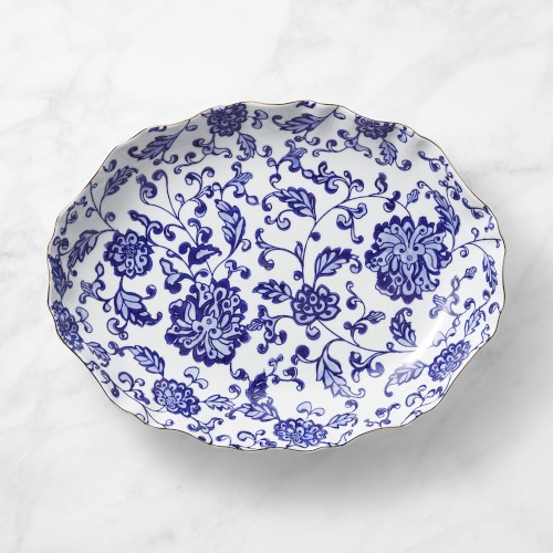 Marlo Thomas x Williams Sonoma Deep Platter, Blue