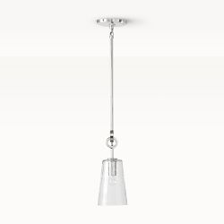 Chain Link Pendant, Polished Nickel