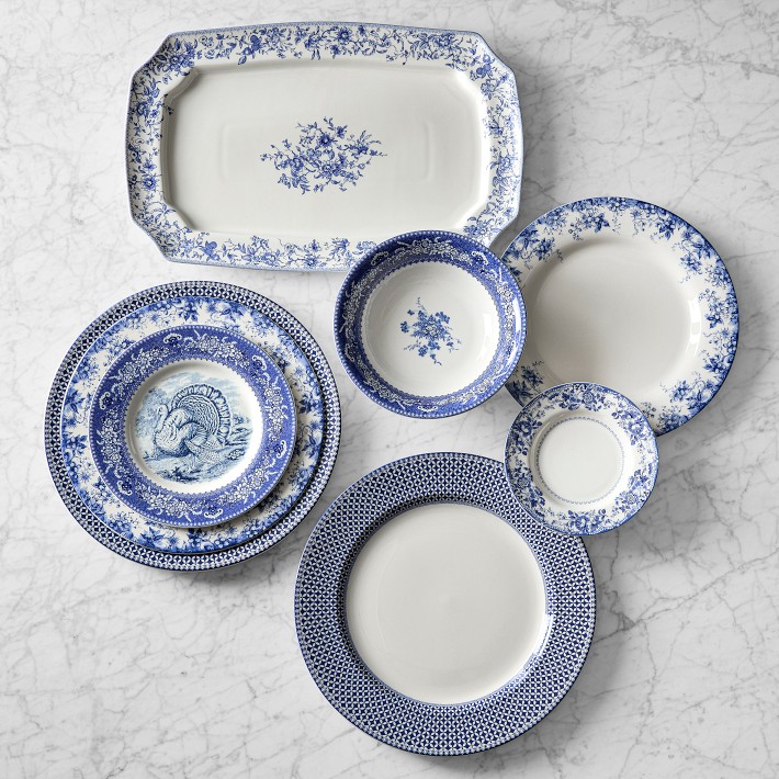English Floral Rectangular Platter | Williams Sonoma