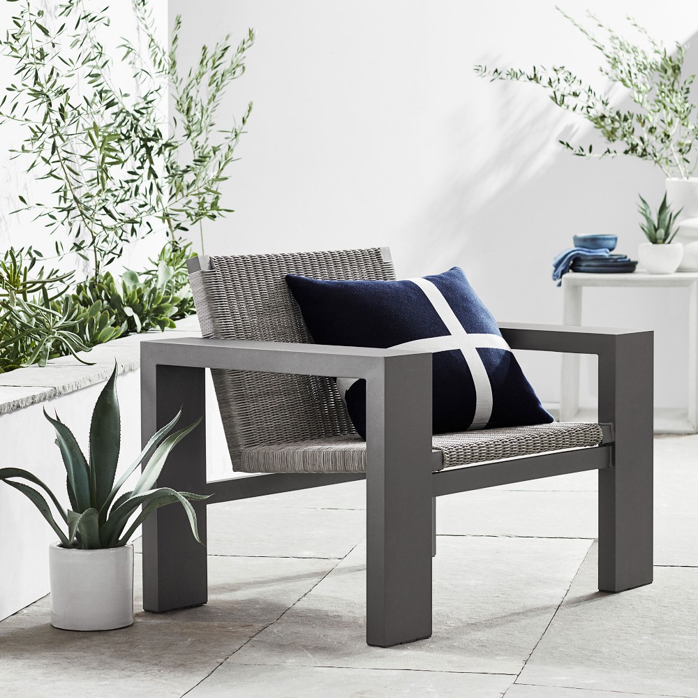 Larnaca Metal x All-Weather Weave Club Chair | Patio Furniture