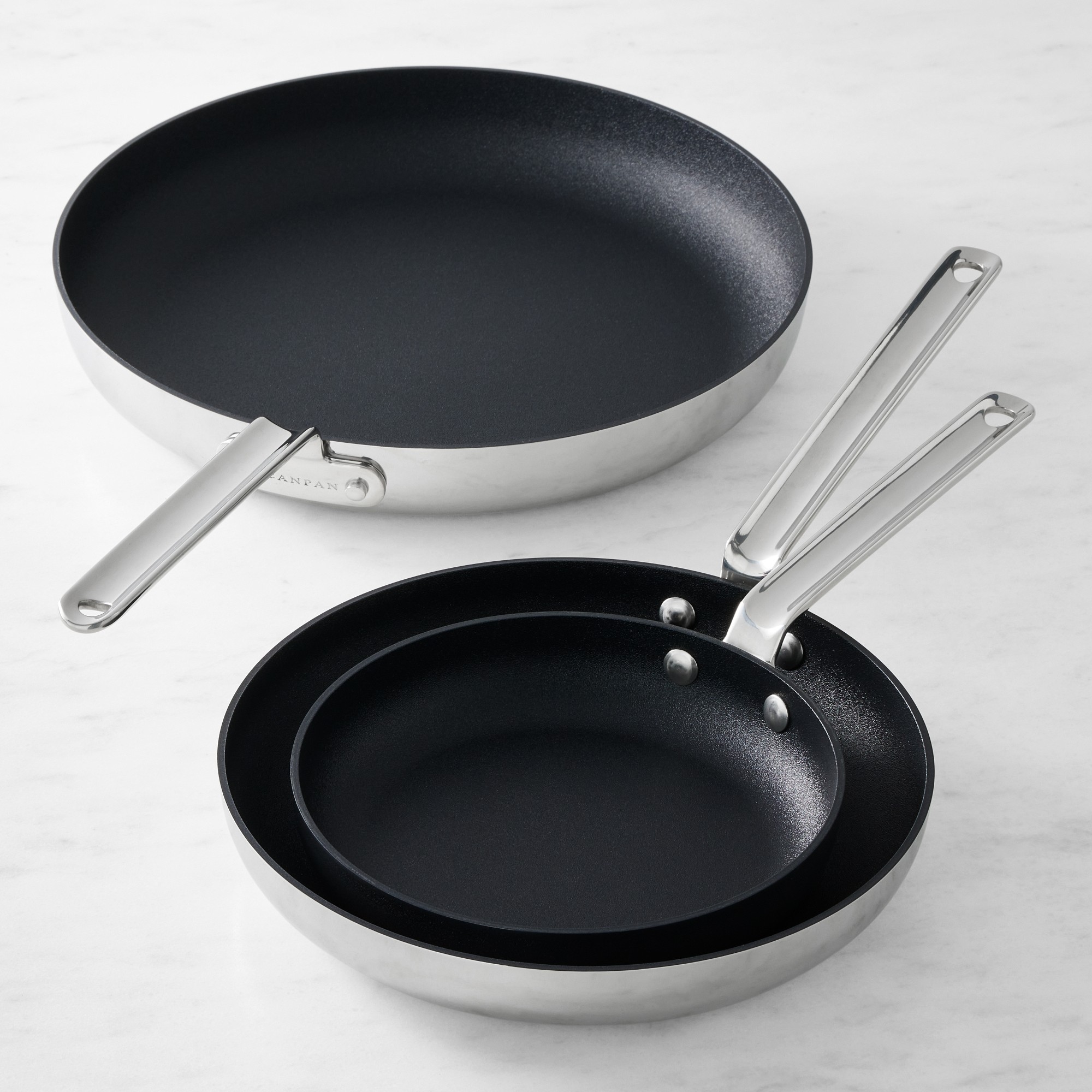 SCANPAN TSS+ Stainless-Steel Nonstick Fry Pan, Set of 3 Sansujyuku sansujyuku.com
