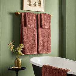 Solid Ribbed 6 Piece Towel Set