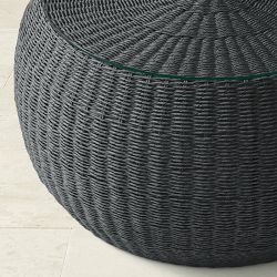 Anders Outdoor Coffee Table (30"), Black