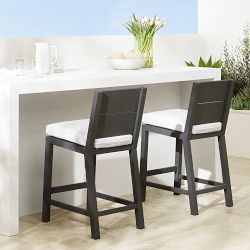 Larnaca Outdoor Slate Grey Metal Stools