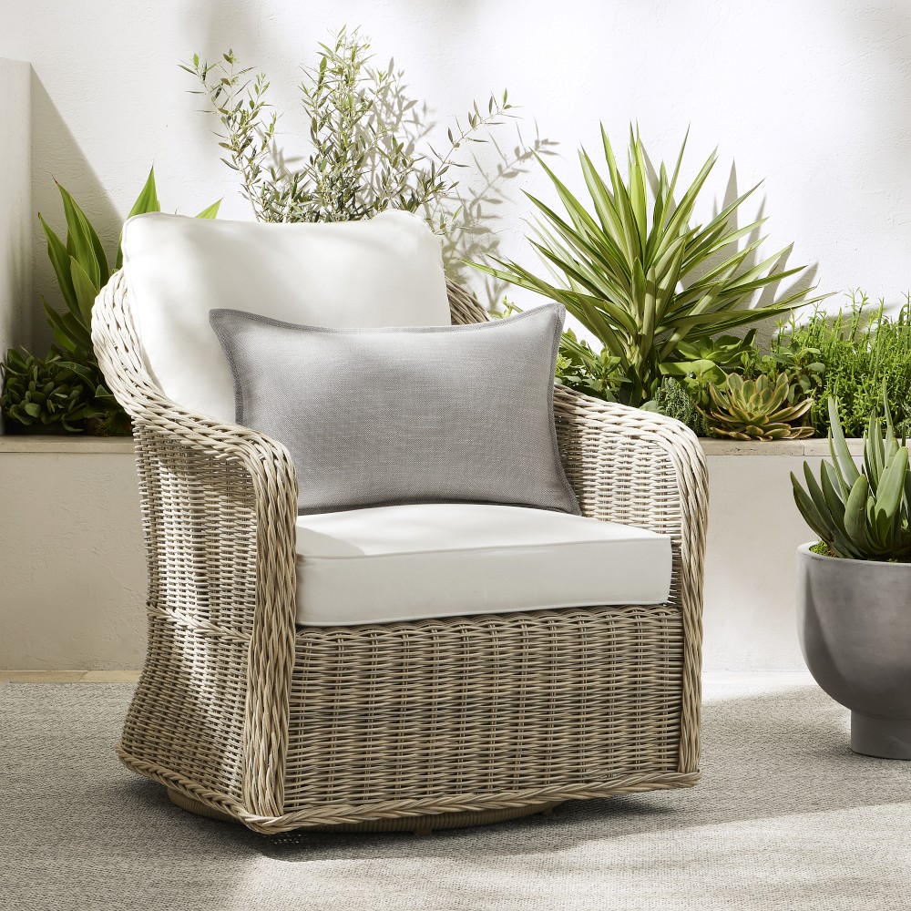 Manchester Outdoor Swivel Chair by Williams Sonoma Home