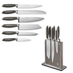 Schmidt Brothers Bonded Ash Knives, Set of 7