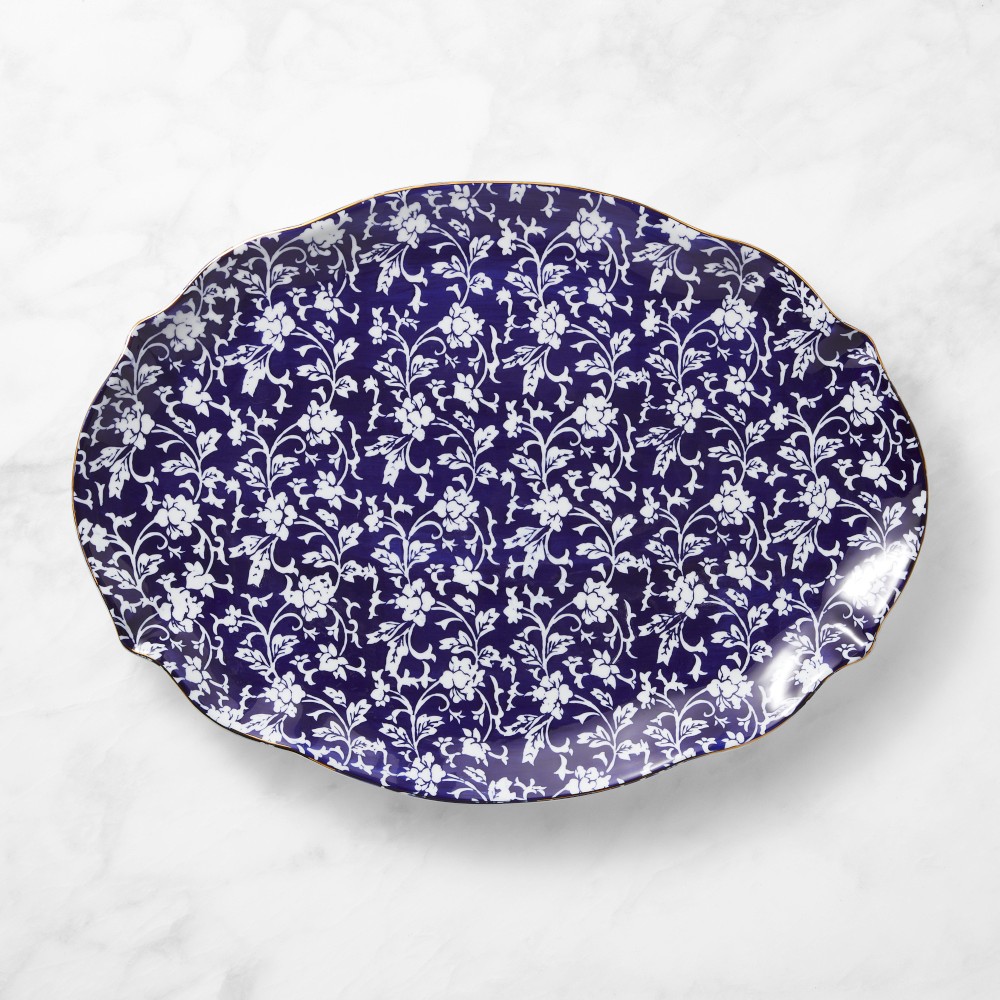 Marlo Thomas x Williams Sonoma Large Platter - Blue