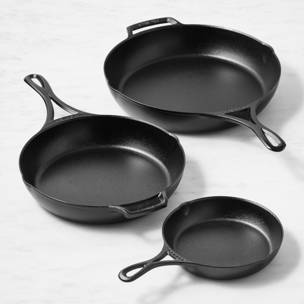 Cast Iron Skillet, Set of 3