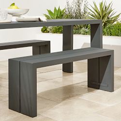 Larnaca Outdoor Metal Dining Bench (46"-65")