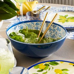 Lemon Outdoor Melamine Serving Bowl