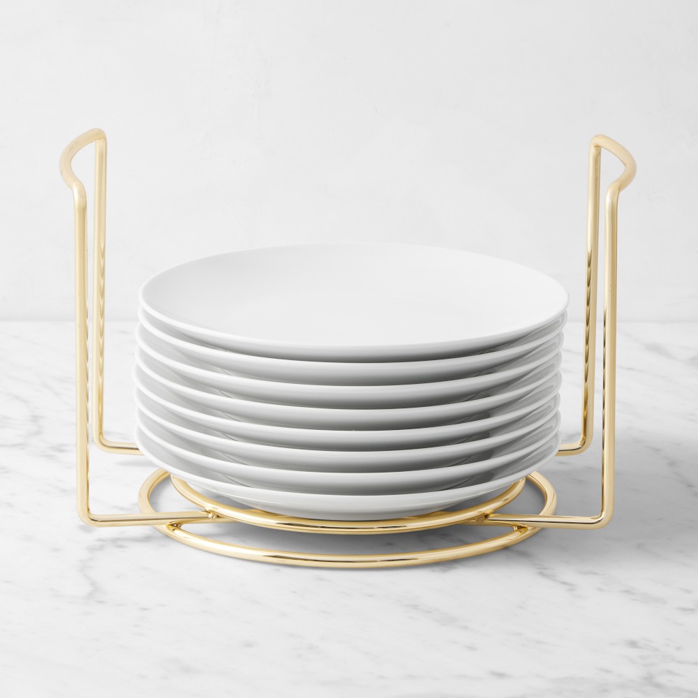 Buffet Salad Plate Holder and Plages - Set of 8