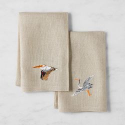 Billy Reid x Williams Sonoma Embroidered Tea Towels, Set of 2