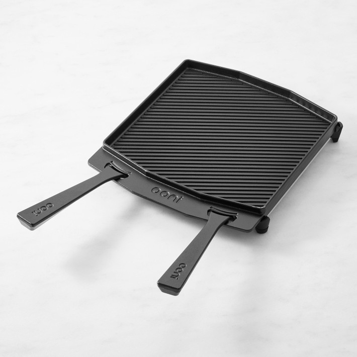 Ooni Cast Iron Dual Sided Grizzler with Trivet | Williams Sonoma