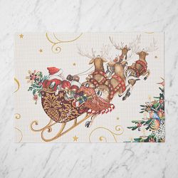 Chilewich Rectangular 'Twas the Night Before Christmas Placemat, Set of 4