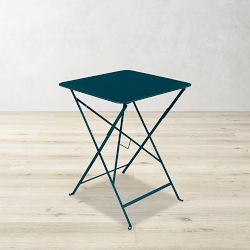Bistro Square Table Aluminum Acapulco Blue