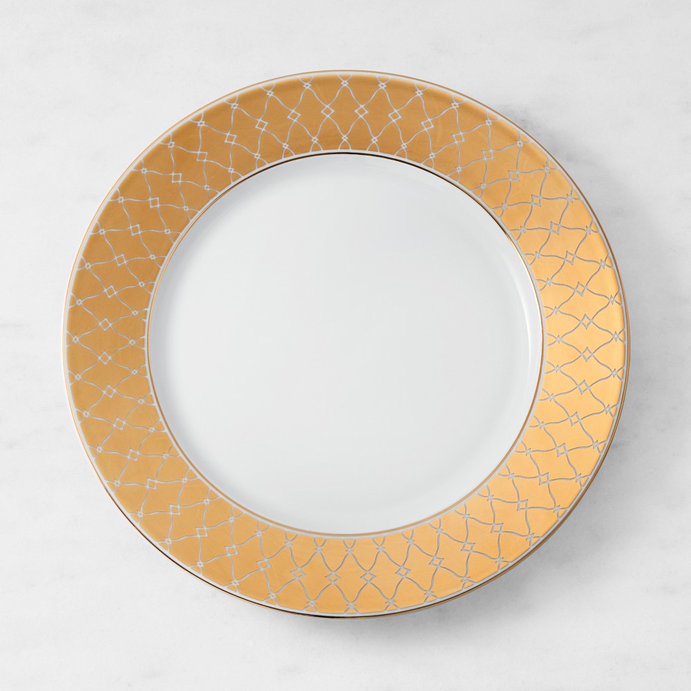 Regency Gold Dinner Plates - Set of 4