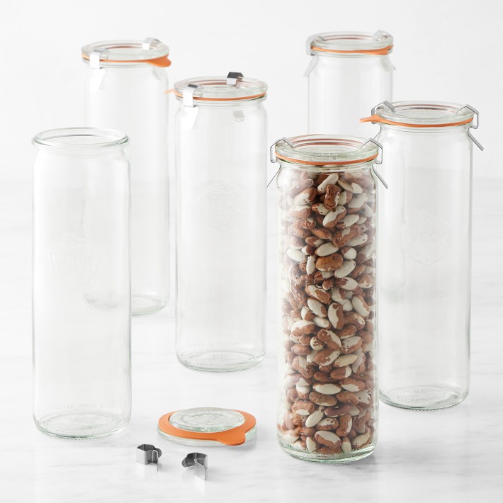 Weck Cylindrical Jars, 20.2 oz, Set of 6 | Williams Sonoma