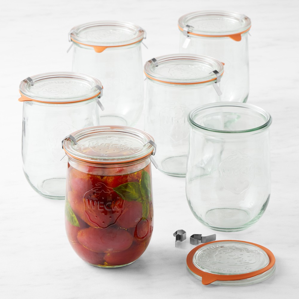 Weck Tulip Jars, 35.9 oz, Set of 6 - Set of 6, 35.9 Oz.