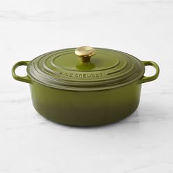 Le Creuset Signature Enameled Cast Iron Oval Dutch Oven, 6.75-Qt., Olive