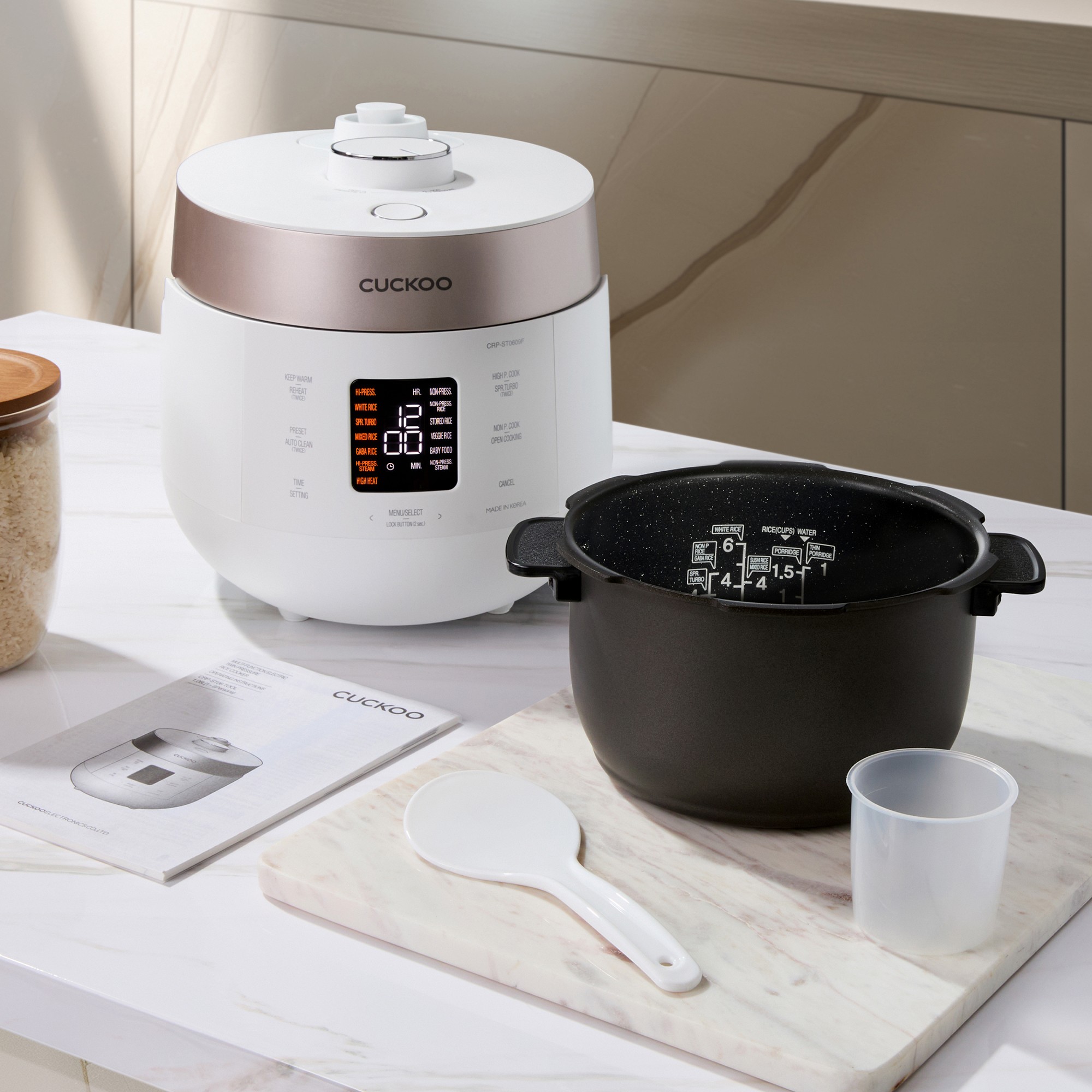 Cuckoo Heating Pressure Twin Pressure Rice Cooker, 6-cup Sansujyuku sansujyuku.com