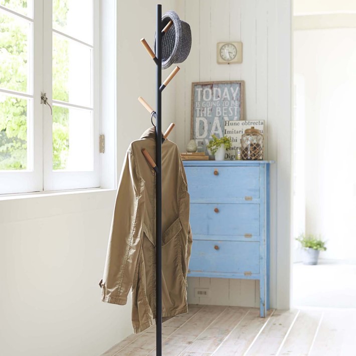 Yamazaki Home Plain Coat Rack, 6 Pegs | Williams Sonoma