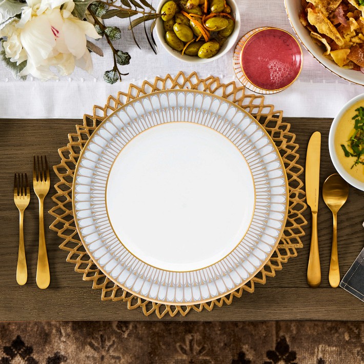 Deshoulieres Arcade Gris Dinner Plate | Williams Sonoma