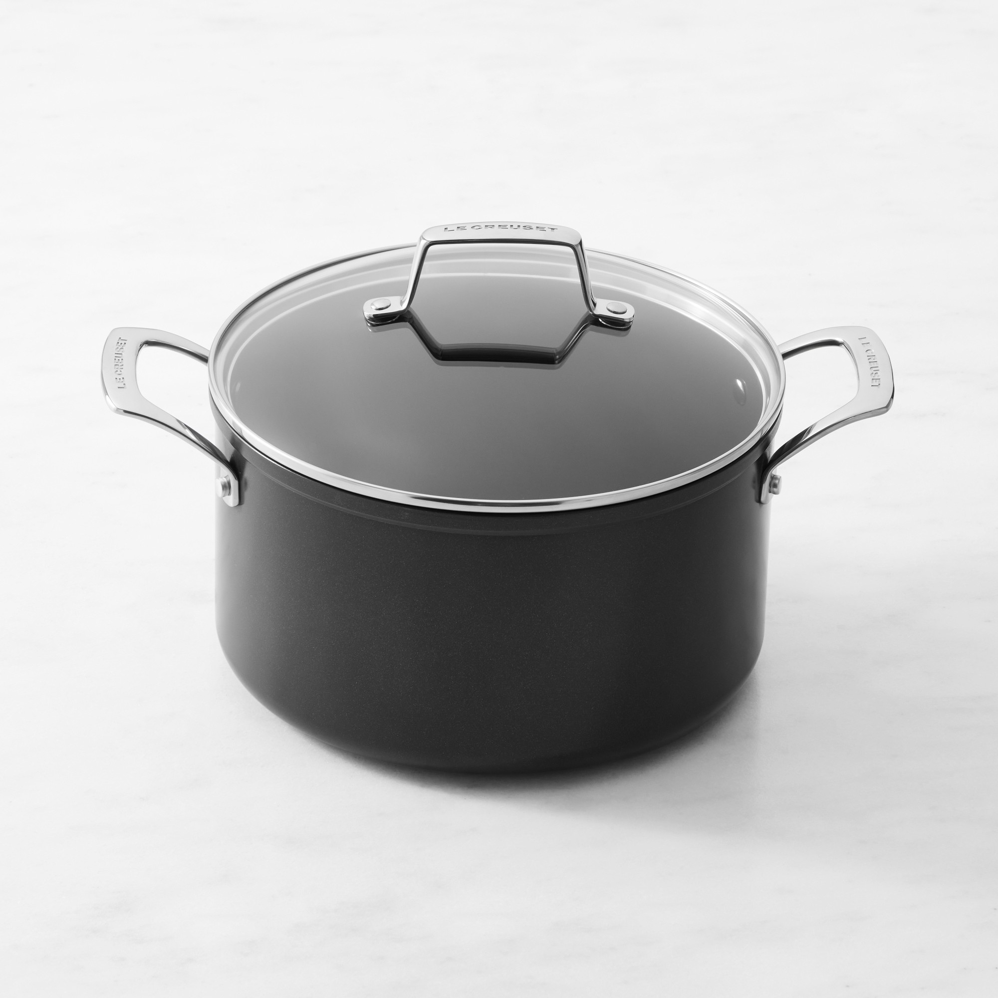 Le Creuset Essential Ceramic Nonstick Stockpot with Glass Lid Sansujyuku sansujyuku.com