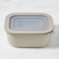 Mepal Rectangular Nested Food Storage Containers, 6-Piece Set