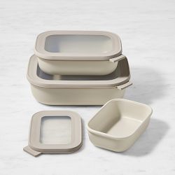 Mepal Rectangular Nested Food Storage Containers, 6-Piece Set