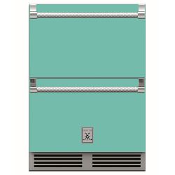 Hestan 24" Built-In Outdoor Refrigerator Drawer, Freezer Drawer, Lock, Bora Bora