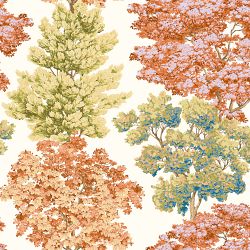 Scalamandré Central Park Wallpaper, Autumn