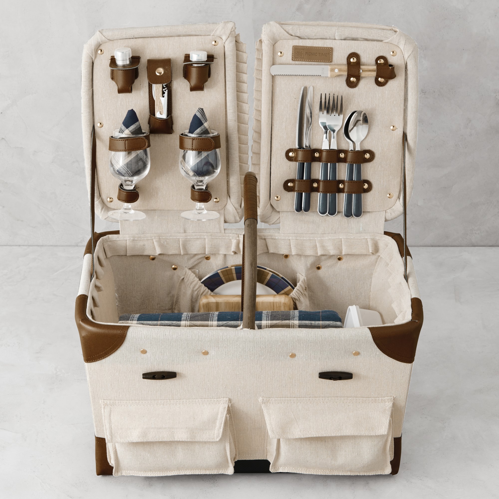 Pioneer Canvas Picnic Basket Simolary simolary.com