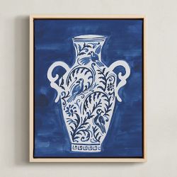 Minted, Teju Reval, Chinoiserie Tableware 1, Framed Canvas, 11x14, Natural Wood Frame