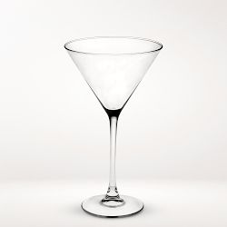 Plain Martini Glasses, Set of 4