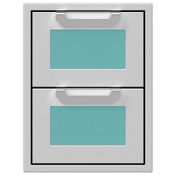 Hestan 16" Built In Marquise Double Drawers, Bora Bora