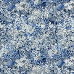 Scalamandré Ridge Edge Wallpaper, Blue Stone
