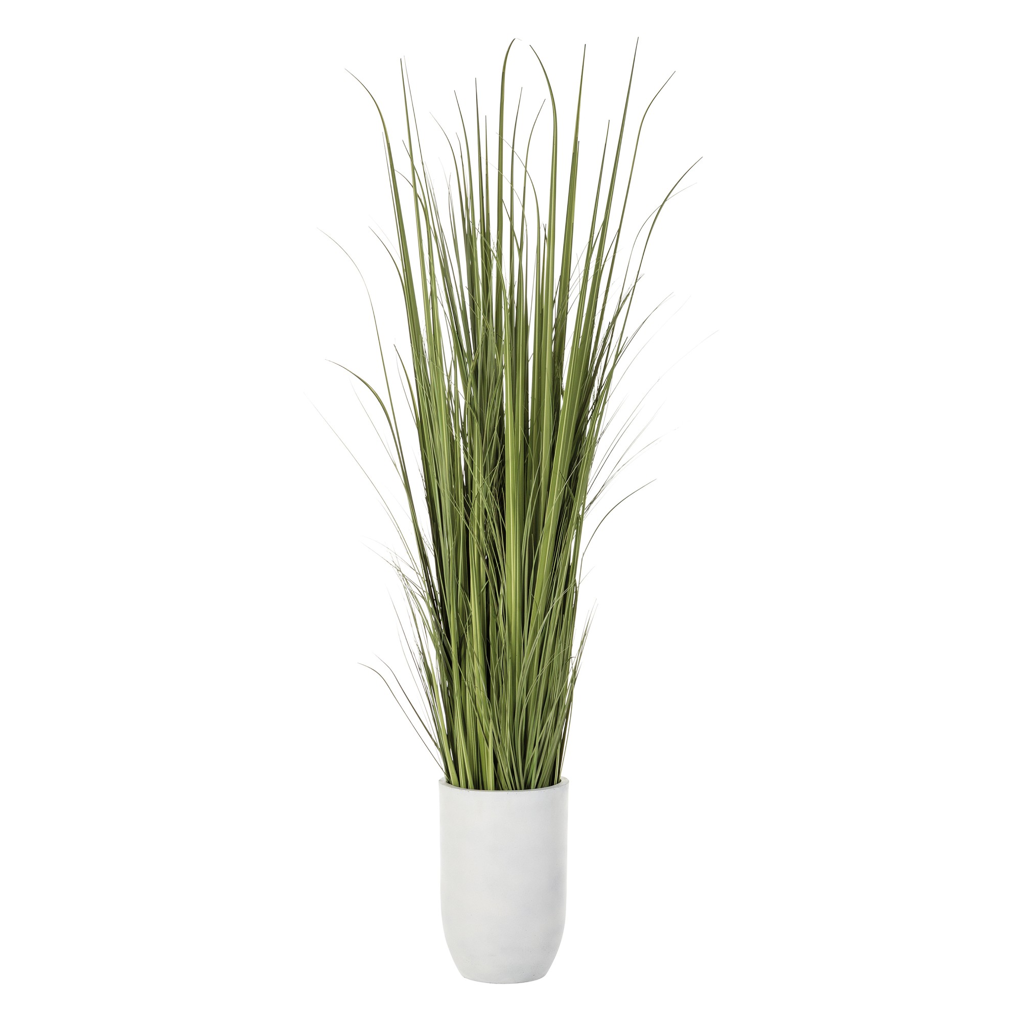 Faux Wild Grass in White Cement Planter, 84″-96″ Sansujyuku sansujyuku.com
